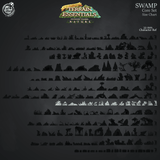3D Printed Cast n Play Swamp Terrain Swamp Core Set Terrain Essentials Nature 28mm 32mm D&D - Charming Terrain