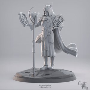 3D Printed Cast n Play - The Mage King 28mm 32mm D&D - Charming Terrain