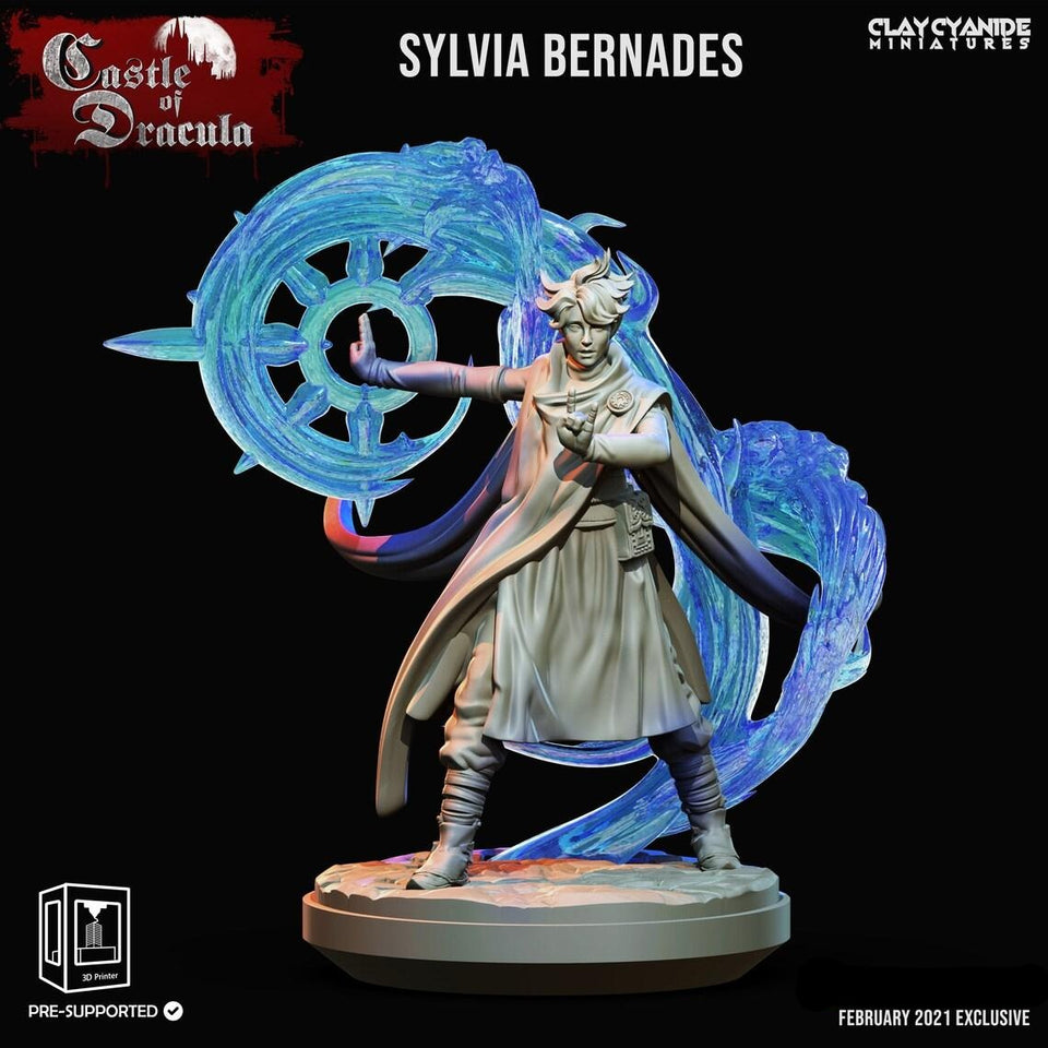 3D Printed Clay Cyanide Castle of Dracula - Sylvia Bernades 28mm 32mm D&D - Charming Terrain