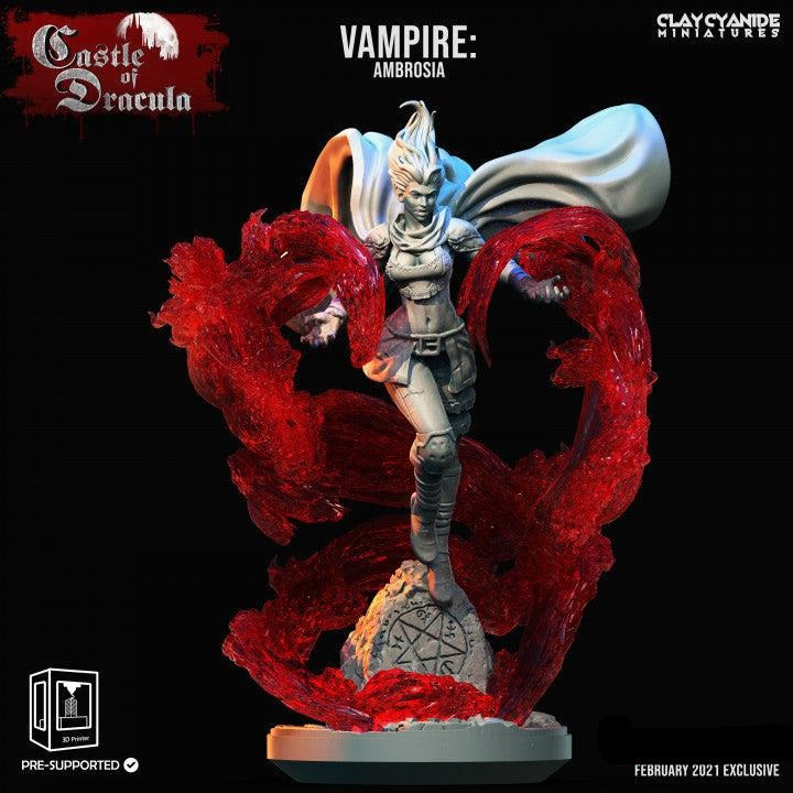 3D Printed Clay Cyanide Castle of Dracula - Vampire Ambrosia 28mm 32mm D&D - Charming Terrain