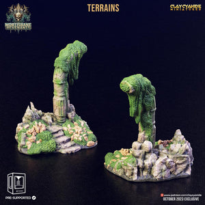 3D Printed Clay Cyanide Mortisbane Terrains Mortisbane Revenants 28 32 mm D&D - Charming Terrain