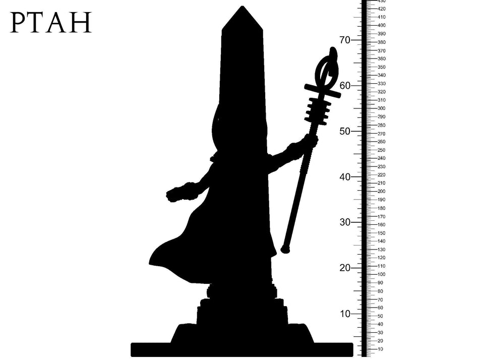 3D Printed Clay Cyanide Ptah Egyptian Mythology 28 32 mm D&D - Charming Terrain