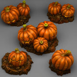 3D Printed Fantastic Plants and Rocks Halloween Pumpkins 28mm - 32mm D&D Wargaming - Charming Terrain