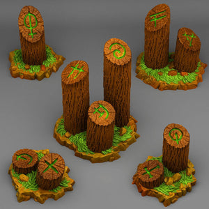 3D Printed Fantastic Plants and Rocks Mystical Tree Trunk 28mm - 32mm D&D Wargaming - Charming Terrain