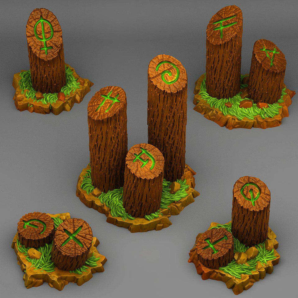 3D Printed Fantastic Plants and Rocks Mystical Tree Trunk 28mm - 32mm D&D Wargaming - Charming Terrain