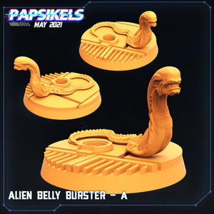 3D Printed Papsikels Alien Belly Bursters Set Aliens vs Humans 28mm 32mm - Charming Terrain