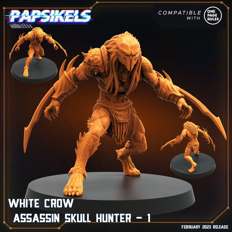 3D Printed Papsikels Assassin Skull Hunters Set 28mm 32mm - Charming Terrain