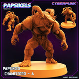 3D Printed Papsikels August 2023 - Cyberpunk Papsinoid Chameleord Set 28mm 32mm - Charming Terrain