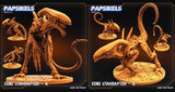 3D Printed Papsikels August 2023 - Xenowars Genesis Xeno Utahraptor Set 28mm 32mm - Charming Terrain