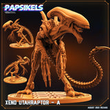 3D Printed Papsikels August 2023 - Xenowars Genesis Xeno Utahraptor Set 28mm 32mm - Charming Terrain