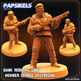 3D Printed Papsikels - Bank Robbers Gang Set - 28mm 32mm - Charming Terrain