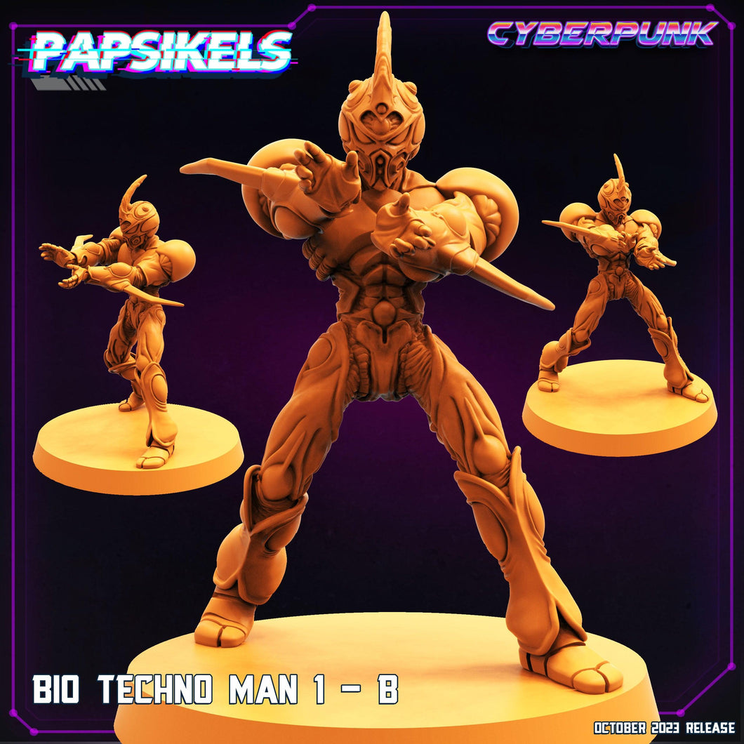 3D Printed Papsikels Bio Techno Man 1B Bio Techno Man Set 28mm 32mm - Charming Terrain