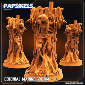 3D Printed Papsikels Colonial Marine Victim Set 28mm 32mm - Charming Terrain