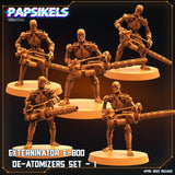 3D Printed Papsikels Cyberpunk Sci-Fi - Exterminator E 800 De-atomizers Set 1 - 28mm 32mm - Charming Terrain