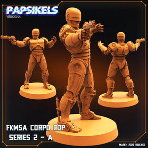 3D Printed Papsikels - Fkmsa Corpo Cop Series 2 Set - 28mm 32mm - Charming Terrain