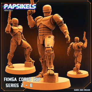 3D Printed Papsikels - Fkmsa Corpo Cop Series 2 Set - 28mm 32mm - Charming Terrain