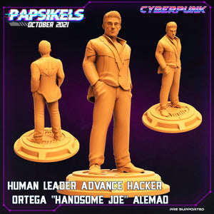 3D Printed Papsikels Human Leader Advance Hacker Ortega Handsome Joe Alemao 28mm 32mm - Charming Terrain