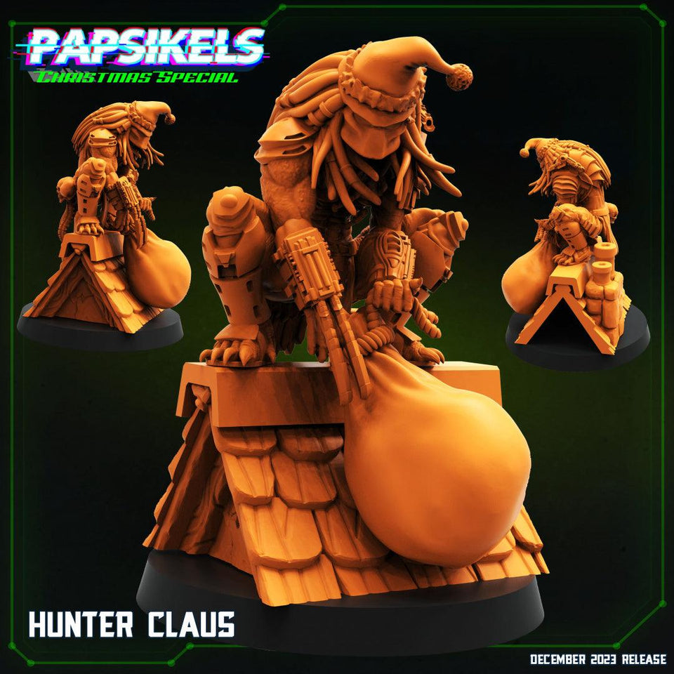 3D Printed Papsikels Hunter Claus 28mm 32mm - Charming Terrain