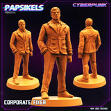 3D Printed Papsikels May 2023 Cyberpunk Corporate Counter Intel Set 28mm 32mm - Charming Terrain