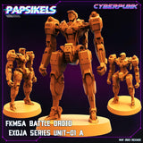 3D Printed Papsikels May 2023 Cyberpunk Fkmsa Battle Droid Set 28mm 32mm - Charming Terrain