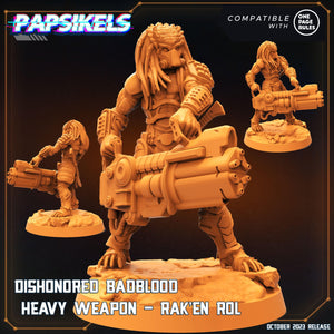 3D Printed Papsikels Rakenrol Dishonored Badblood Skullhunter Mastab 28mm 32mm - Charming Terrain