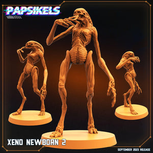 3D Printed Papsikels September 2023 - Aliens Vs Humans 6 Xeno Set 28mm 32mm - Charming Terrain