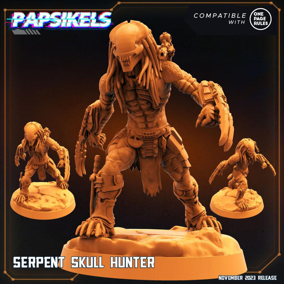 3D Printed Papsikels Serpent Skull Hunter Skull Hunters Army Bundle 2 28mm 32mm - Charming Terrain