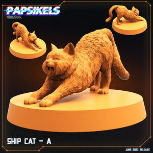 3D Printed Papsikels - Ship Cat Set - 28mm 32mm - Charming Terrain