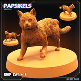 3D Printed Papsikels - Ship Cat Set - 28mm 32mm - Charming Terrain