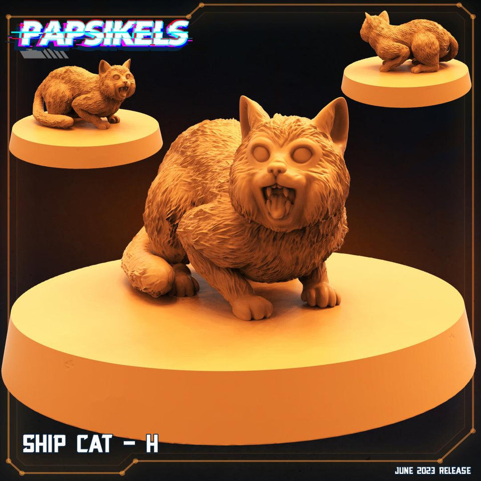 3D Printed Papsikels - Ship Cat Set - 28mm 32mm - Charming Terrain