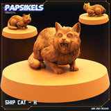 3D Printed Papsikels - Ship Cat Set - 28mm 32mm - Charming Terrain