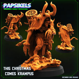 3D Printed Papsikels This Christmas Comes Krampus 28mm 32mm - Charming Terrain