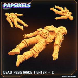 3D Printed Papsikels Xenowars Genesis Dead Resistance Fighter Set 28mm 32mm - Charming Terrain