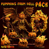 3D Printed Print your Monster Fire Pumpkins Pumpkins From Hell 28 32mm D&D - Charming Terrain