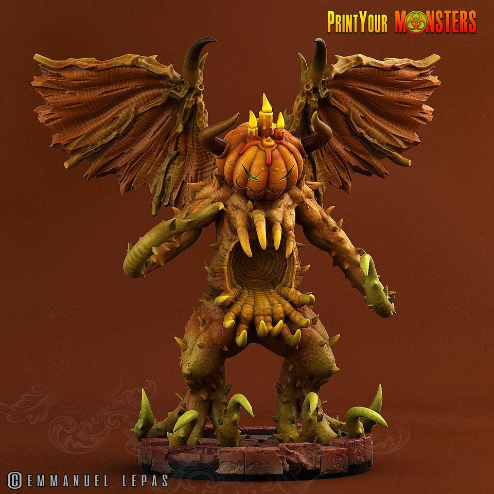 3D Printed Print your Monster Giant Hell Pumpkin Pumpkins From Hell 28 32mm D&D - Charming Terrain