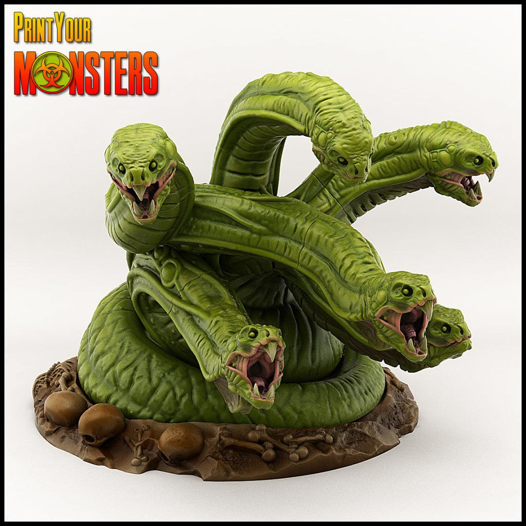 3D Printed Print your Monster Hydra 28 32mm D&D - Charming Terrain