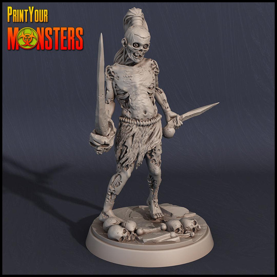 3D Printed Print your Monster Zombie Set 28 32mm D&D - Charming Terrain