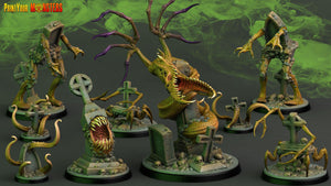 3D Printed Print Your Monsters Graveyard Monsters The Living Graveyard 28mm - 32mm D&D Wargaming - Charming Terrain