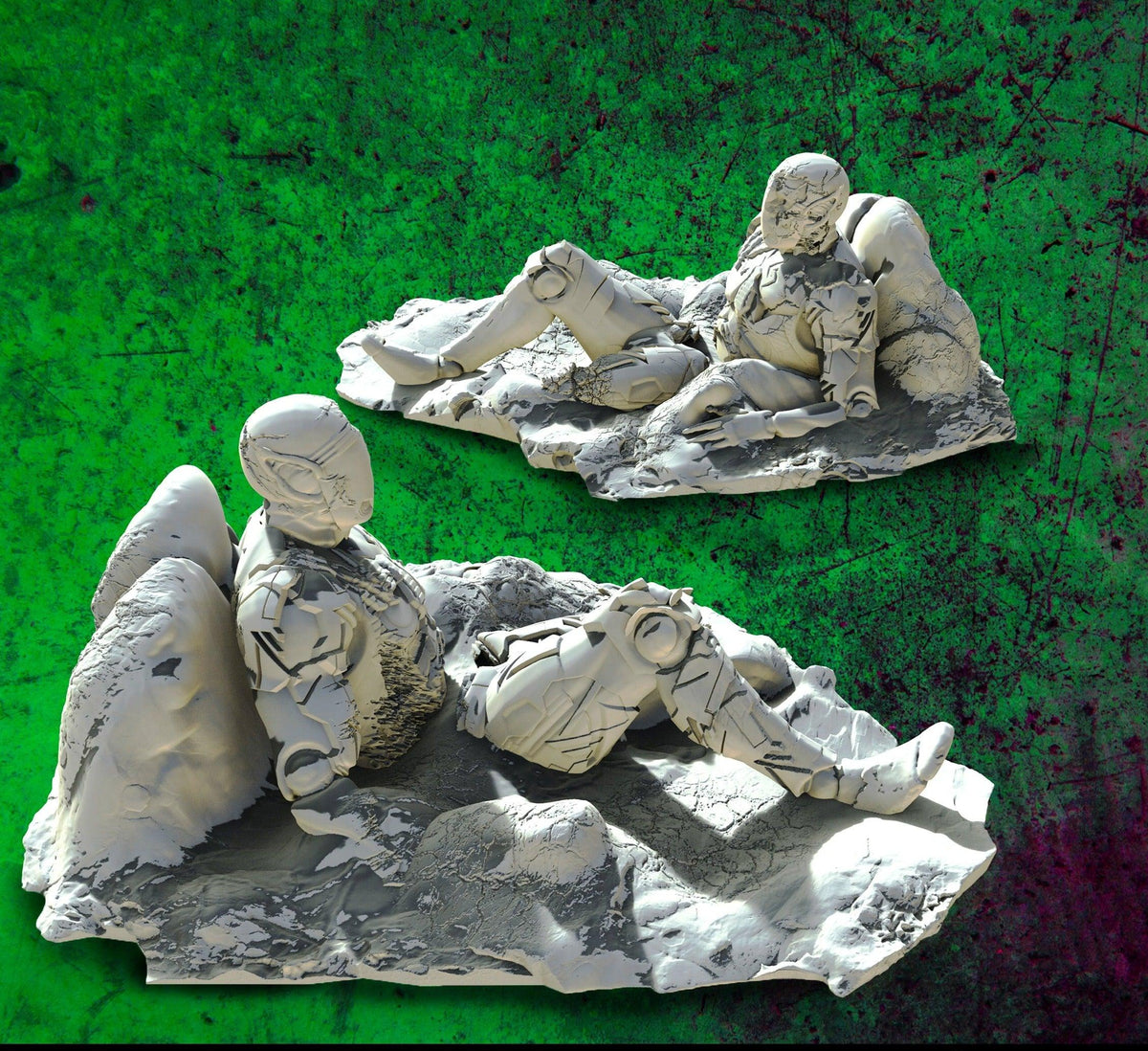 3D Printed SAWANT3D Dying Space Elf 28 32mm D&D – Charming Terrain