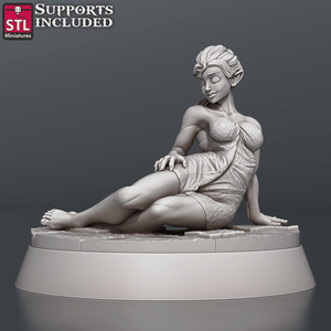 3D Printed STL Miniatures Bath House Set 28 - 32mm War Gaming D&D - Charming Terrain