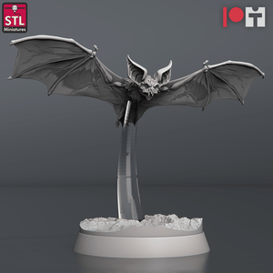 3D Printed STL Miniatures Blood Bats Set 28 - 32mm War Gaming D&D - Charming Terrain