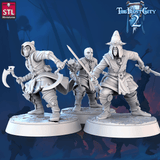 3D Printed STL Miniatures Cultist Set The Frost City 2 28 - 32mm War Gaming D&D - Charming Terrain