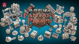 3D Printed STL Miniatures Fantasy Props Seta 28 - 32mm War Gaming D&D - Charming Terrain