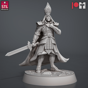 3D Printed STL Miniatures Inquisitors Set 28 - 32mm War Gaming D&D - Charming Terrain