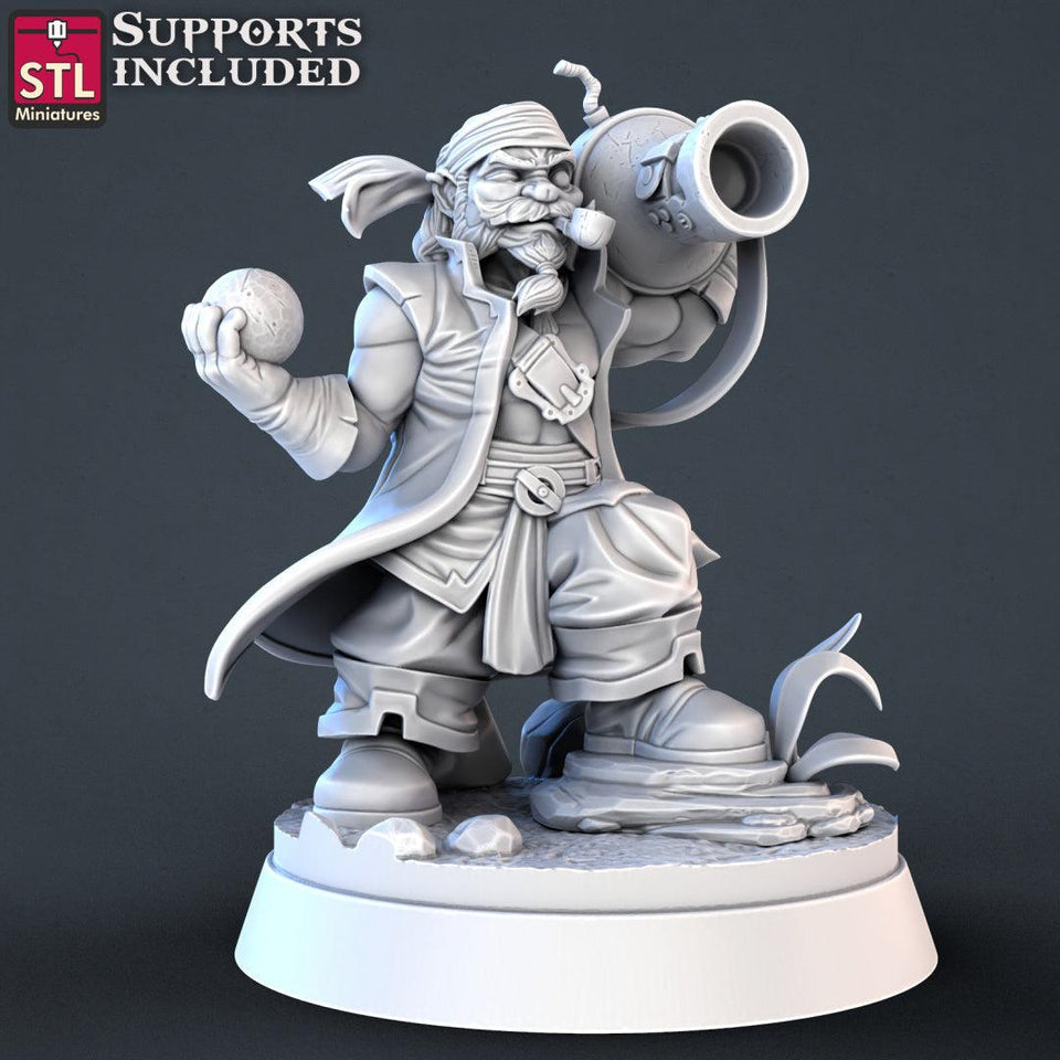 3D Printed STL Miniatures Pirate Set 28 - 32mm War Gaming D&D - Charming Terrain