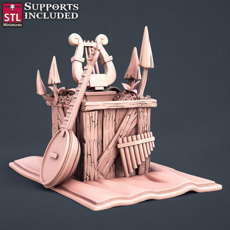 3D Printed STL Miniatures Satyrs Set 28 - 32mm War Gaming D&D - Charming Terrain
