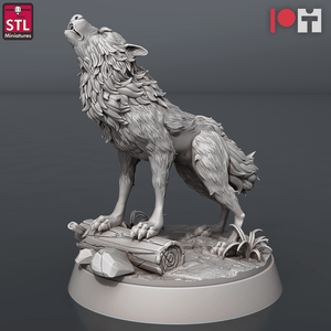 3D Printed STL Miniatures Wolves and Werewolves 28mm - 32mm War Gaming D&D - Charming Terrain