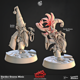 3D Printed Cast n Play Garden Gnome Mimic Mimics Mayhem Set 28mm 32mm D&D