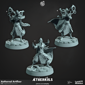 3D Printed Cast n Play Aethernal Artificer Aethernals Collection 28mm 32mm D&D