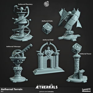 3D Printed Cast n Play Aethernal Terrain Aethernals Collection 28mm 32mm D&D